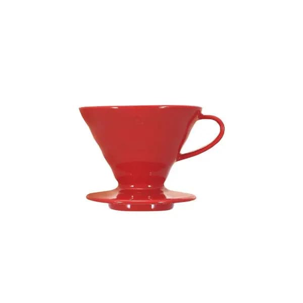 Hario V60 02 Ceramic Red Dripper — Fuga Coffee kahve ekipmanı