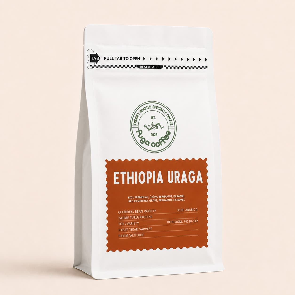 Etiyopya Uraga — Fuga Coffee 250g paket kahve