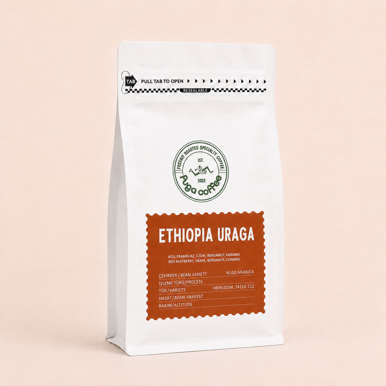 Ethiopia Uraga — Fuga Coffee 250g paket kahve