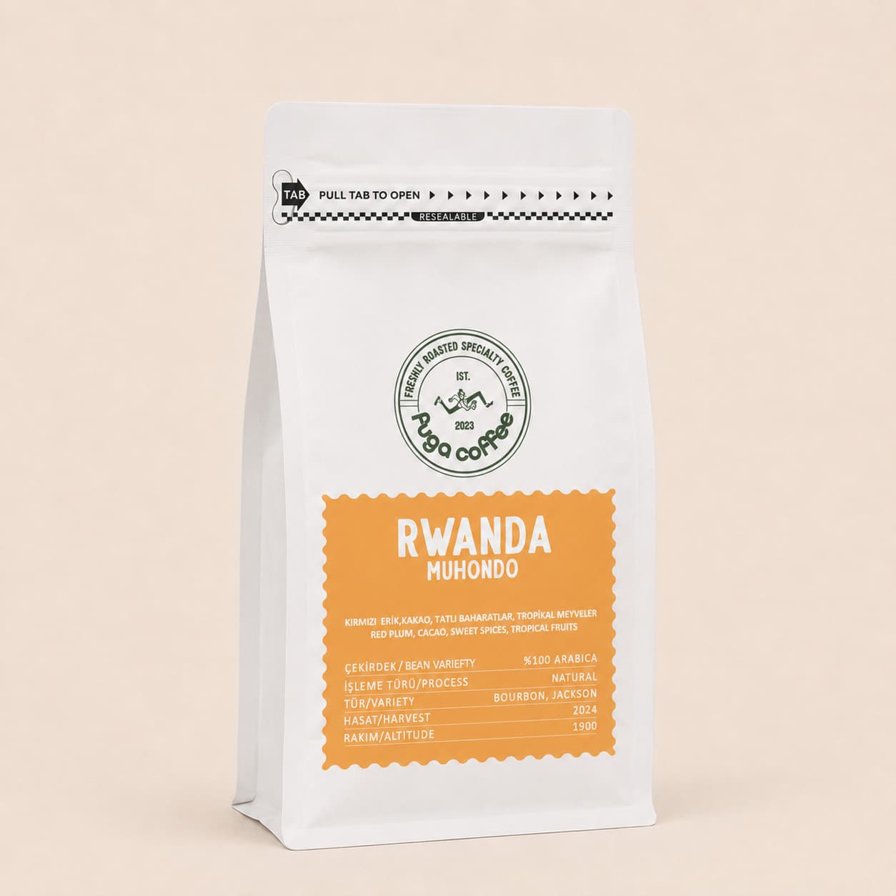 Rwanda Muhondo — Fuga Coffee 250g paket kahve