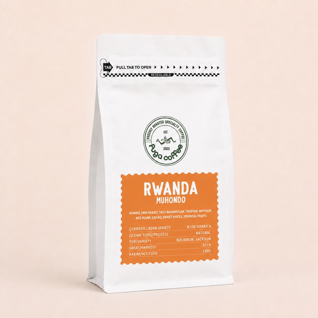 Rwanda Muhondo — Fuga Coffee 250g paket kahve